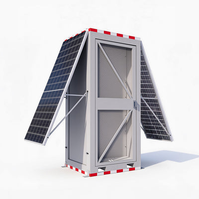 Li-Cube Security with 1800W of Solar Panels