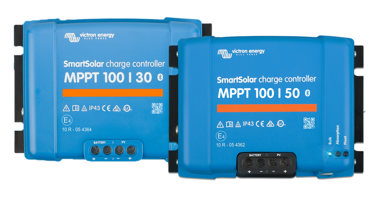 1 Victron Energy SmartSolar MPPT 100/30 + 1 Victron Energy SmartSolar MPPT 100/50